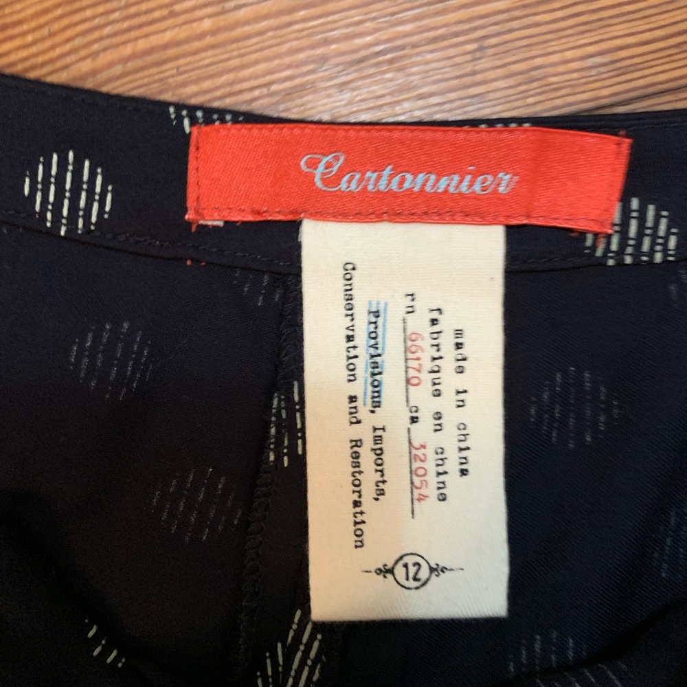 Anthro Cartonnier Sinewy Spots wide leg 4 - Picture 6 of 6